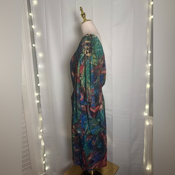 Bisou Bisou One Shoulder Dress - Multicolor - Picture 3 of 8